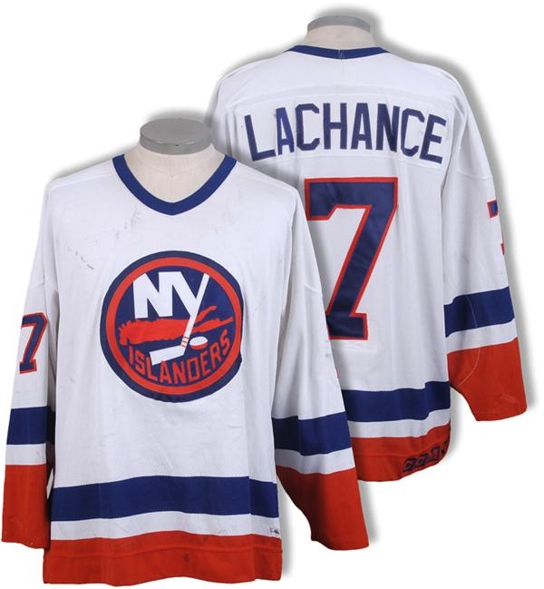 Hockey Equipment - 1993-94 Scott Lachance New York Islanders Game Worn Jersey