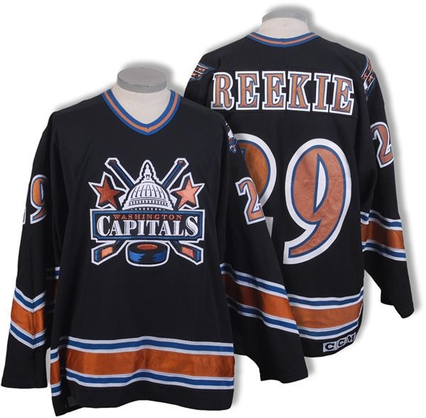Hockey Equipment - 1998-99 Joe Reekie Washington Capitals Game Worn Jersey