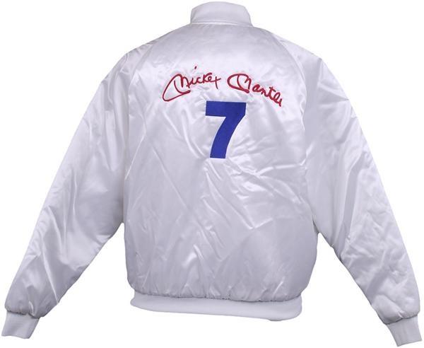 Mantle and Maris - Mickey Mantle Signed Satin Jacket Acquired from Mary Mantle