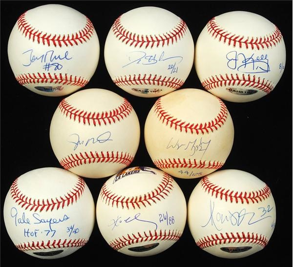 - Collection of (8) Famous Athlete Signed Baseballs (UDA)