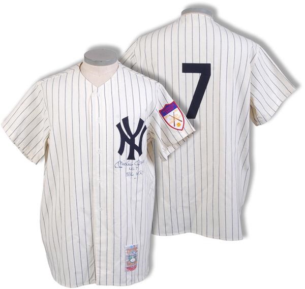 Mantle and Maris - Mickey Mantle Signed New York Yankees Jersey