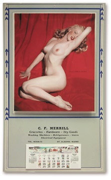 - 1954 Marilyn Monroe Playboy Calendar (10x17")