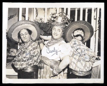 - Three Stooges Signed Photograph