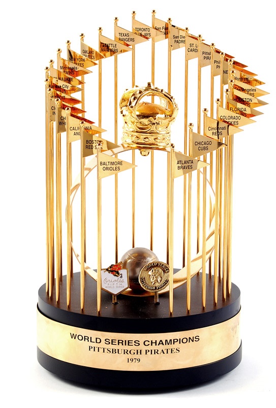 Clemente and Pittsburgh Pirates - 1979 Pittsburgh Pirates World Series Trophy