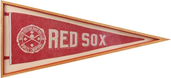 - Circa 1916 Boston Red Sox World’s Champions 
Large Pennant