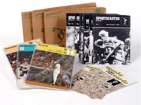 - Collection of Sealed Sportscaster Packs with Gretzky, Bird and Magic Johnson