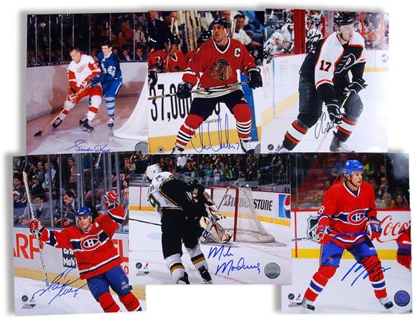 - Large Collection of Signed Hockey 8” x 10” Photographs (100)