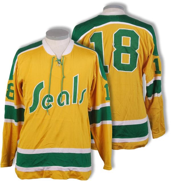 Hockey Equipment - 1971-73 Columbus Golden Seals IHL Game Worn Jersey