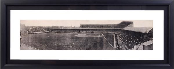 Pete Rose & Cincinnati Reds - 1912 Cincinnati Reds Opening of Redland Field Panoramic Postcard