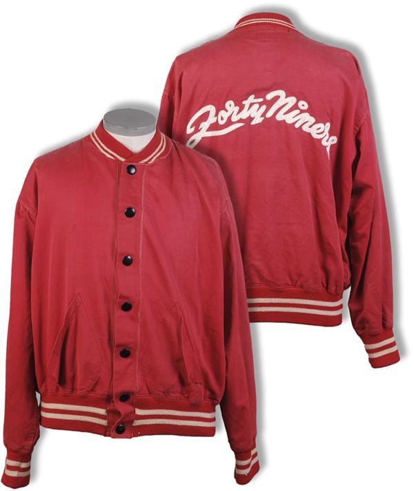 - 1950’s Y.A. Tittle San Francisco 49er’s Game Used Warm Up Jacket