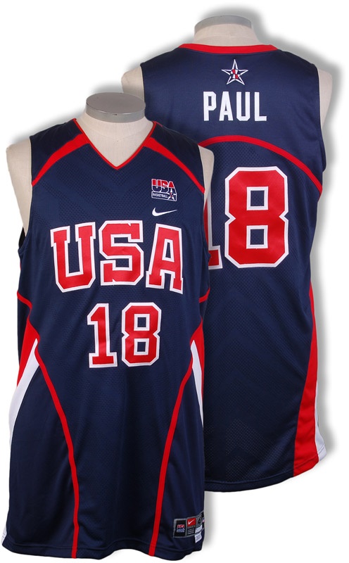 - 2006 Chris Paul USA Olympic Basketball Game Worn Jersey