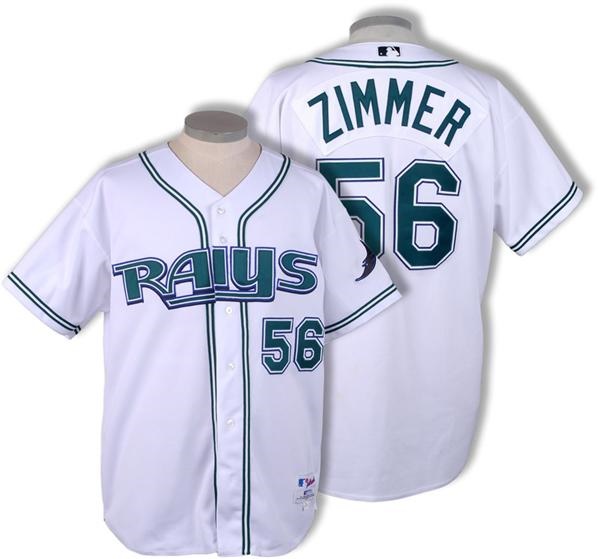 - 2003 Don Zimmer Tampa Bay Devil Rays Game Worn Jersey