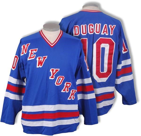 Circa 1980 Ron Duguay New York Rangers Game Worn Jersey
