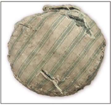 19th Century Baseball - 1850's Handmade Cloth Baseball