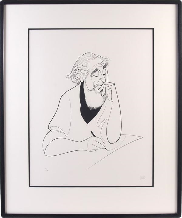 - Self Portrait at 98 Lithograph by Al Hirschfeld