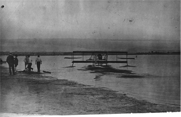 - GLENN CURTISS (1878-1930)<br>First Hydroplane, 1911
