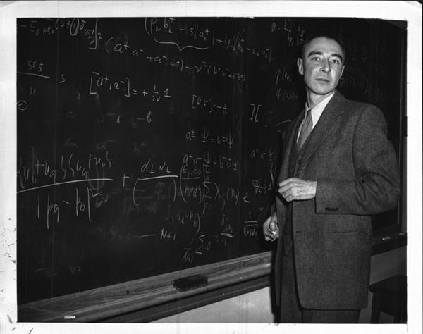 - DR. J. ROBERT OPPENHEIMER (1904-1967)<br>Manhattan Project, 1947