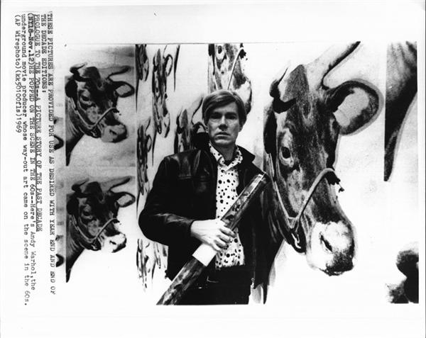- ANDY WARHOL 
(1928-1987)<br>With His Work, 1969