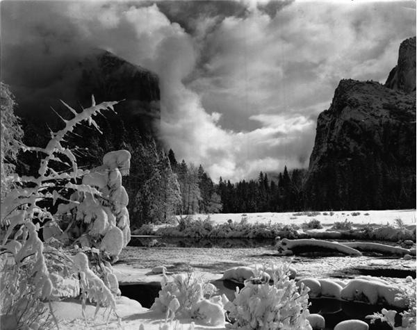 Ansel Adams - ANSEL ADAMS (1902-1984)<br>Winter in Yosemite,