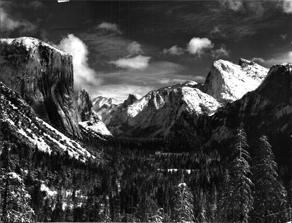 Ansel Adams - ANSEL ADAMS (1902-1984)<br>Winter Valley View,