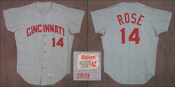 - 1971 Pete Rose Game Worn Jersey