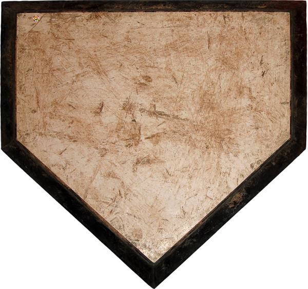 - 2008 New York Mets Game Used Home Plate