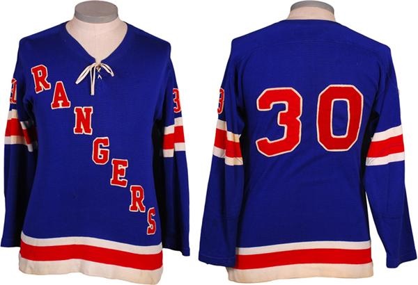 Hockey Equipment - New York Rangers Game Worn Minor League Hockey Jersey (1960’s)