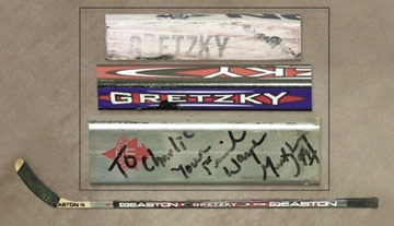 - 1996 Wayne Gretzky NY Rangers First Game Used Stick