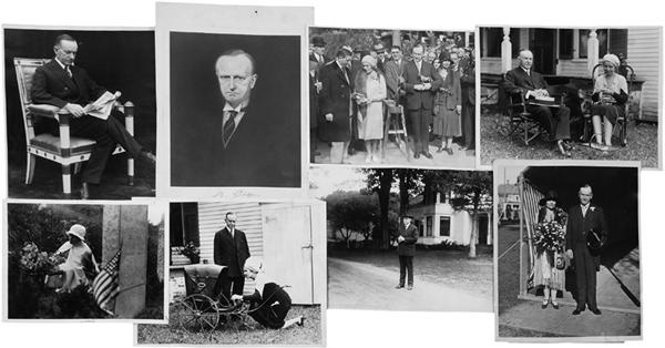 Political - CALVIN COOLIDGE (1872-1933)<br> superb images, 1920s-1930s