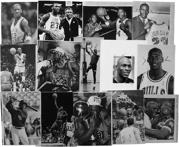 - MICHAEL JORDAN (B. 1963)<br><i>100+ images of Michael Jordan, 1980s-1990s</i>.