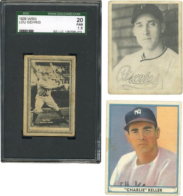 Baseball and Trading Cards - 1939-1941 Shoebox Baseball Card Collection (170)