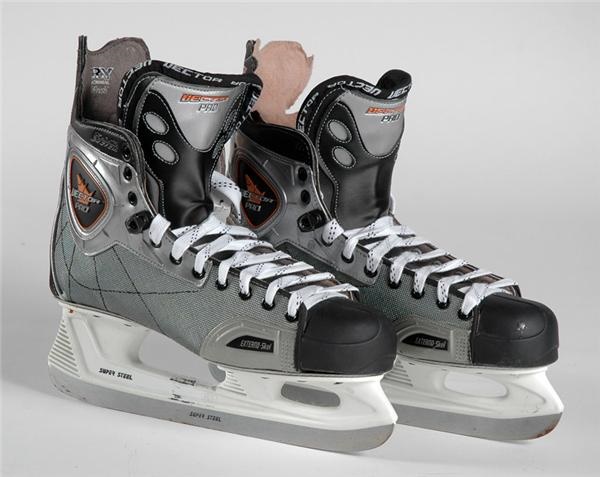 Hockey Equipment - 2005-2006 Mario Lemieux Game Worn Skates