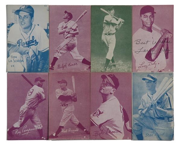 Baseball and Trading Cards - Scarce 1953 Canadian Exhibit Cards Near set (58/64)