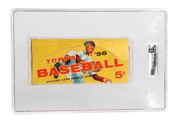 1956 Topps Baseball Card 5 Cent Display Box (GAI 6.5 EX-MT)