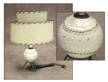 - 1950's Baltimore Orioles Lamp