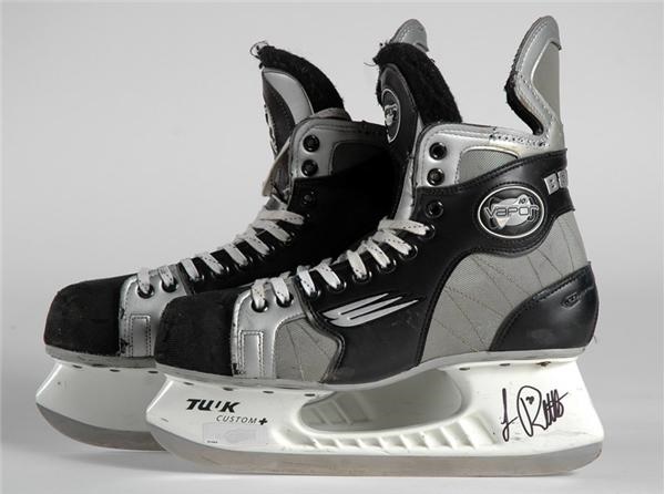 Hockey Equipment - 2002-03 Luc Robitaille Detroit Red Wings Game Worn Skates