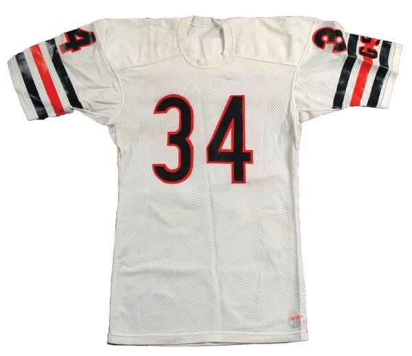 Walter Payton's Lat Regular Season Game Worn Jersey Used To Set The All Time Rushing Record-Photomatched!