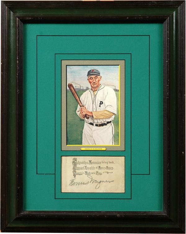 Theilman Collection - Honus Wagner Signature Display