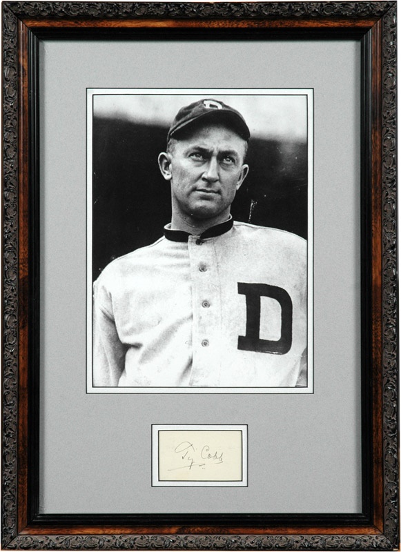 Theilman Collection - Ty Cobb Signature Display
