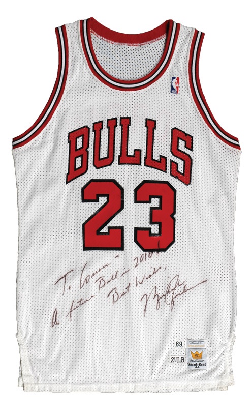 1989 Michael Jordan Autographed Game Used Chicago Bulls Game Used Jersey