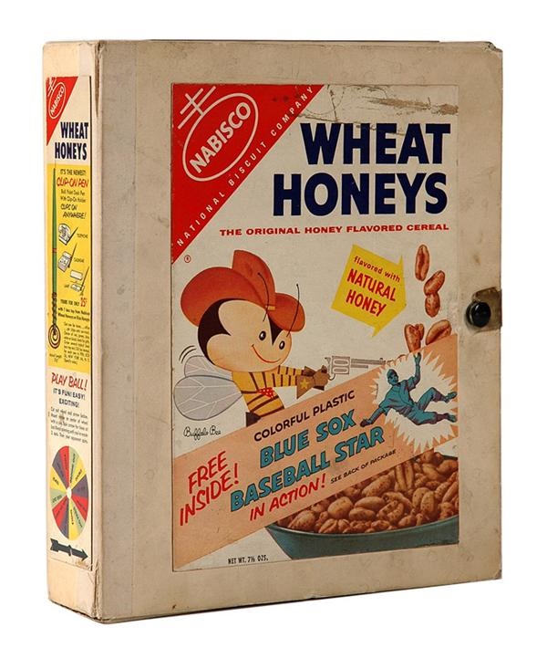 Ernie Davis - Wheat Honeys Baseball Cereal Figures in Rare Salesman's Sample Box