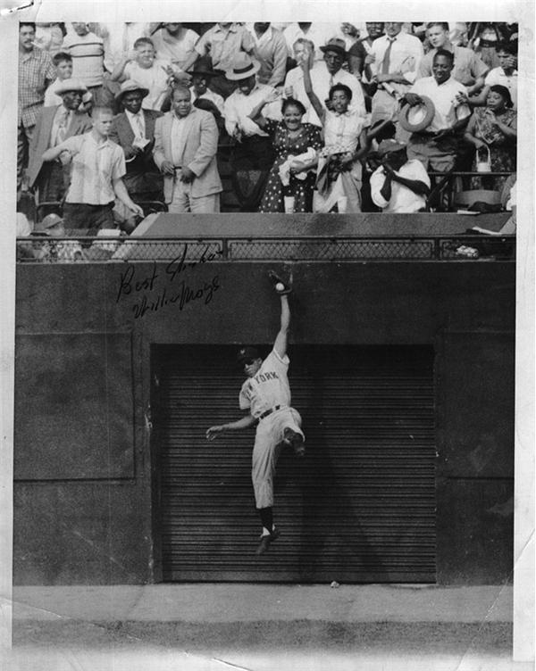 Circa 1951 Willie Mays Vintage Signed Photograph