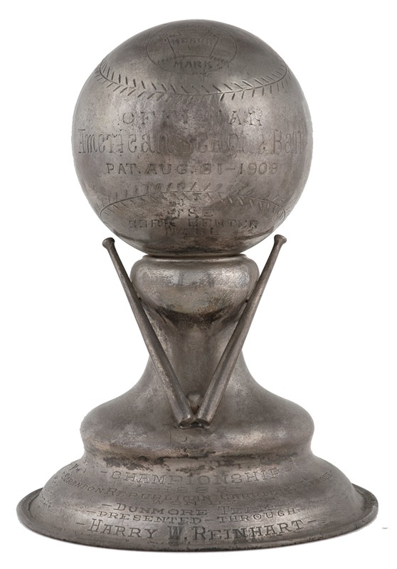 Ernie Davis - 1923 Reach Official American League Baseball Engraved Figural Trophy