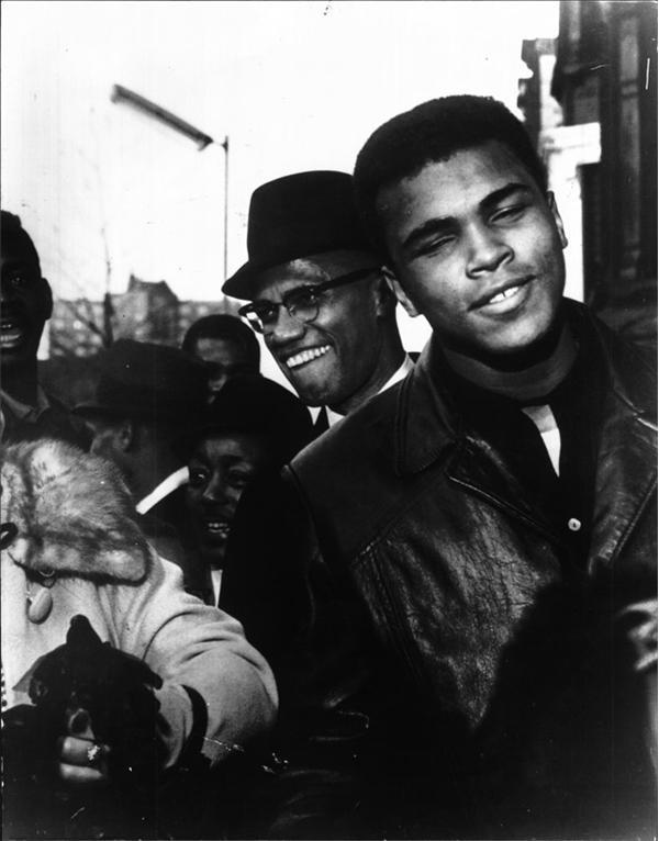 All Sports - Cassius Clay and Malcolm X Vintage Photo