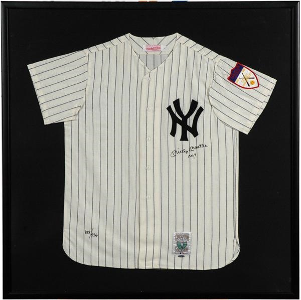 - Mickey Mantle No 7 Signed UDA Jersey 188 / 536
