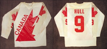 - 1976 Bobby Hull Canada Game Worn Jersey