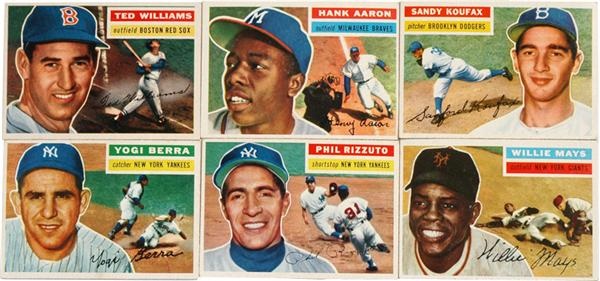 1956 Topps Baseball Card Complete Set (340)