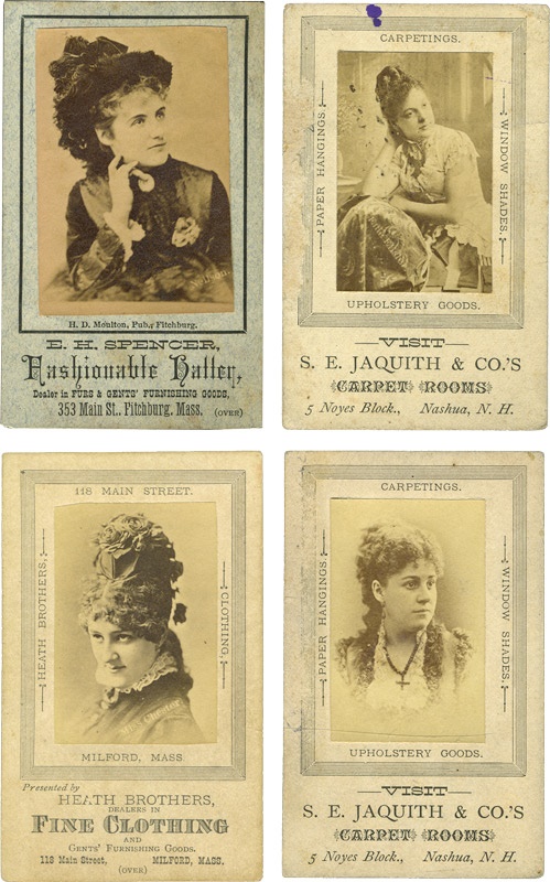 - Rare Set of Real Photograph Clothing Cards (4)