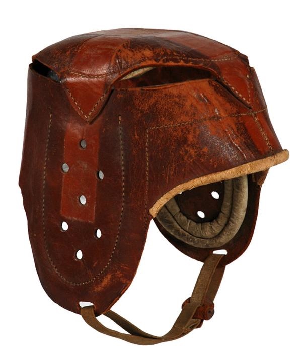 Vintage Leather Football Helmet