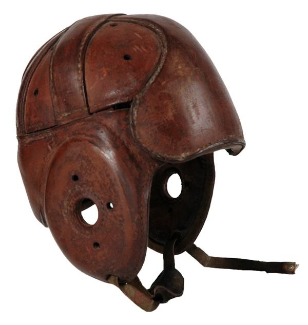 - Spalding Leather Football Helmet